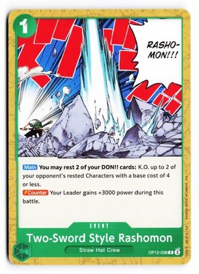 Two-Sword Style Rashomon OP12-038 Normal C NM