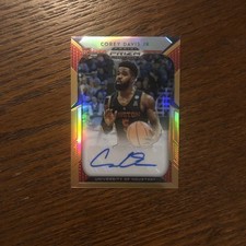 corey davis jr 2019-20 Panini Prizm Draft Picks Orange Prizm Autograph #d 92/149