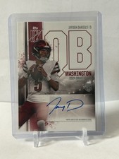 2024 Topps Signature Class - Jayden Daniels (RC) - Variation Rookie Auto ON CARD. rookie card picture