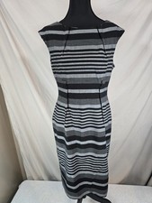 Calvin Klein Womens Dress Grey & Black Size M/L Business Or Casual