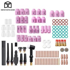 123Pcs TIG Welding Torch Kit for WP-17/18/26 - Alumina Nozzle Stubby Gas Lens