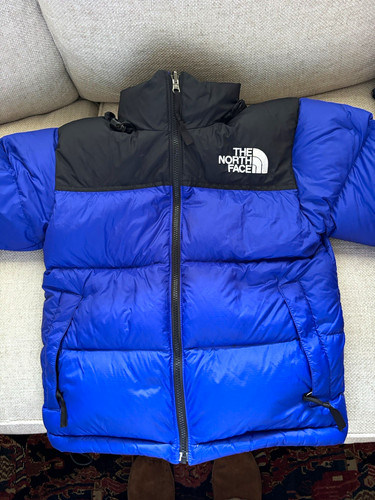 The North Face 700 Women's Down Puffer Jacket Full Zip Blue/Black XS
