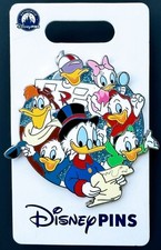 DISNEY PARKS DUCKTALES SCROOGE MCDUCK CHARACTER CLUSTER PIN, 2026, NEW ON CARD