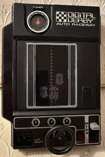 Vintage TOMY Digital Derby Auto Raceway w/video WORKING EXCELLENT Condition 