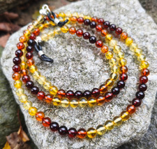 Amber Eyeglasses Holder Beaded Glasses Chain Lanyard for Sunglasses Multi-Color