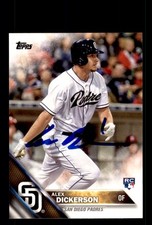 Signed Baseball Card Auto Alex Dickerson 2016 Topps #281 San Diego Padres