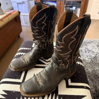 Shyanne Shayla Xero Gravity Western Boots Black Broad Square Toe Womens Size 8.5