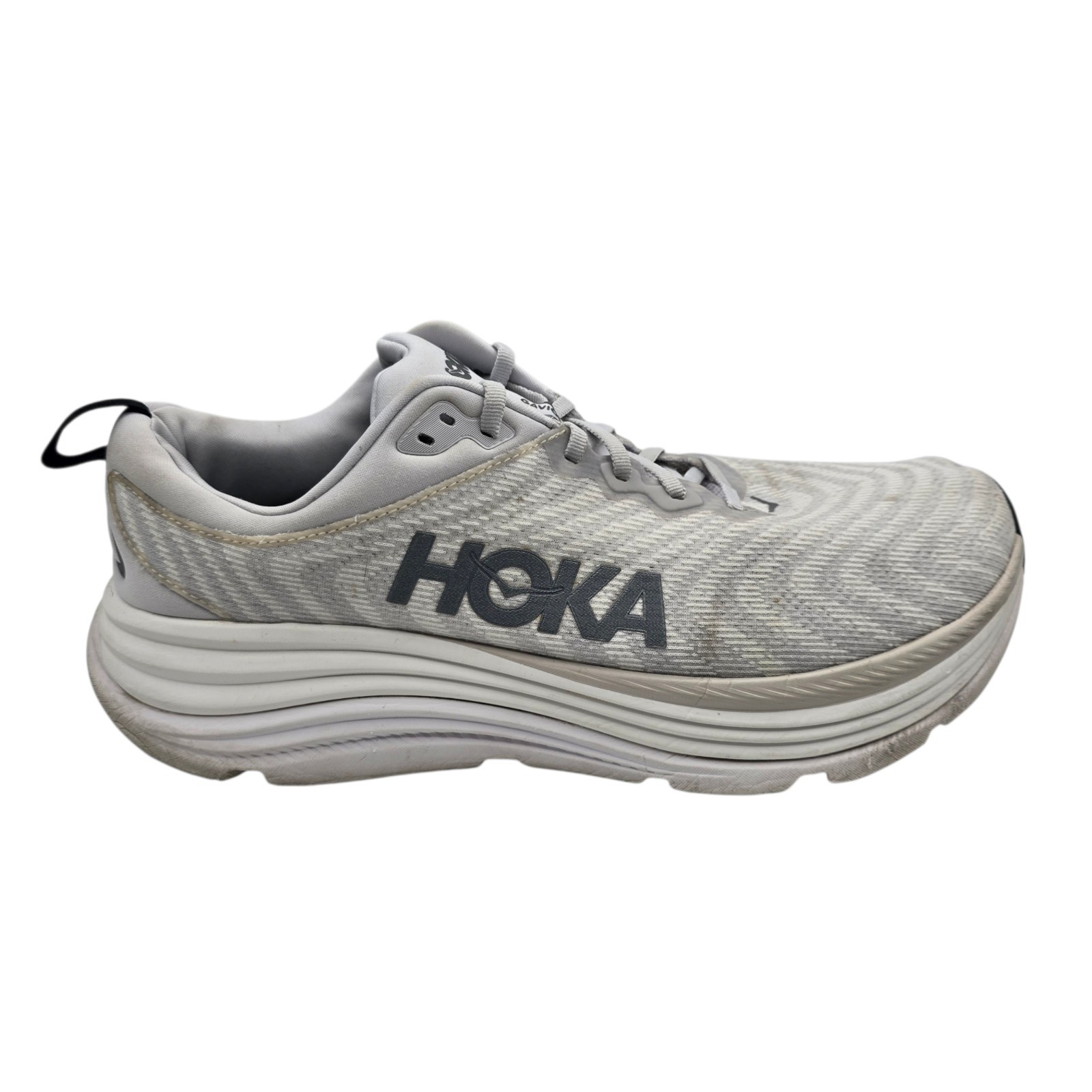 Hoka Gaviota 5 Mens US 11.5 2E EE Wide Running Shoes Walking Gym White 1134234