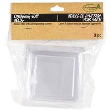 Life Of The Party Soap Embossing Molds 2.5"X2.5" 3/Pkg-Square - 61505