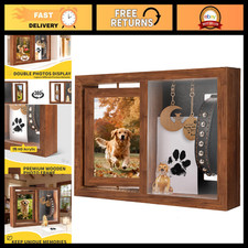 3-in-1 Wooden Picture Frame Set for Pets, Memorial Gift for Dog/Cat Loss, 360 R
