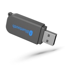USB Bluetooth Receiver, Bluetooth 5.3 Wireless Audio Adapter 3.5mm Car black