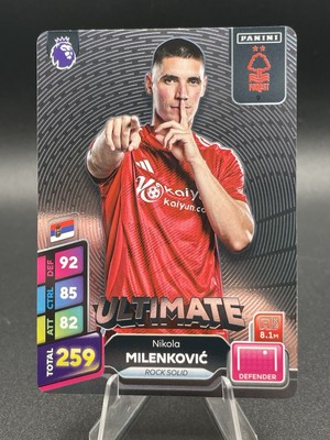 Ultimate Nikola Milenkovic Panini 2024/2025 Plus Adrenalyn XL 24/25 Forest # 9