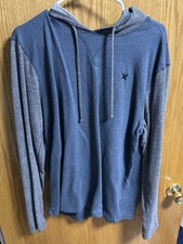 Hurley Men s Size Large Hoodie Pullover Color Blue Long Sleeve