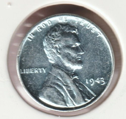 1943 WWII Lincoln Wheat Steel Penny Collectible US Collection Very Good USA Coin