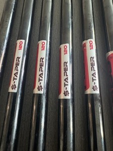 KBS $ Taper 120 Black Stiff Steel Shafts Master Leather Grips PW+GW+SW+LW