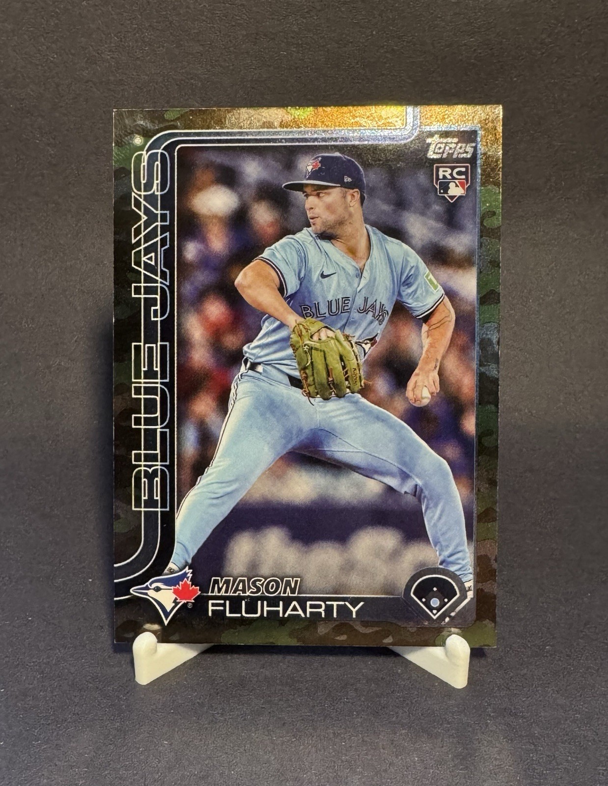 Mason Fluharty Camo SSP 01/25 Rookie RC 2025 Topps Update Card #US138 Blue Jays