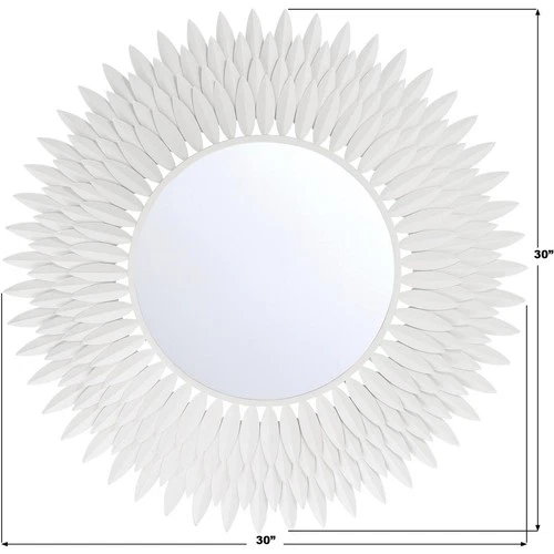 Crystorama BRH-M530-MT Broche 30 X 30 inch Matte White Mirror - Picture 7 of 7