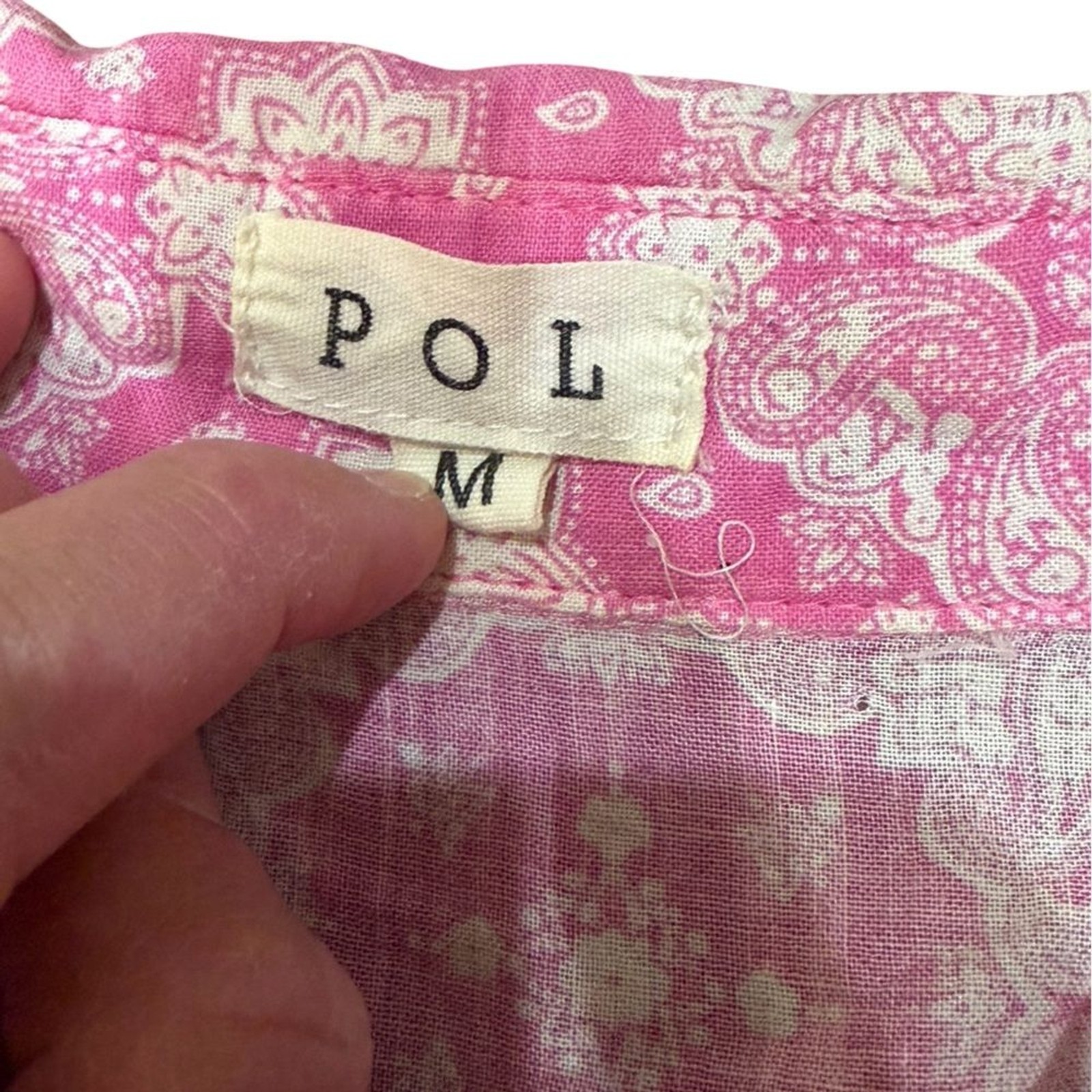 POL Patchwork Floral Button-Down Shirt – Women’s … - image 6