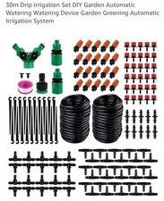 DIY Drip Irrigation System Set Garden 30m Automatic Hose Sprinkler Kit New