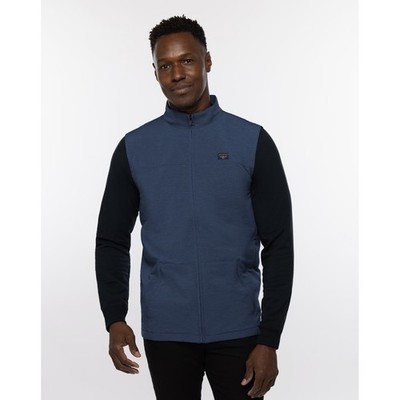Travis Mathew Men's Top of the Line Vest Golf Heather Blue Sz Small 1MY335