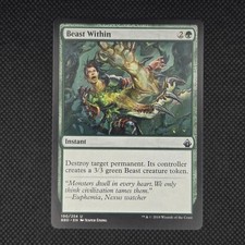 Beast Within 190 Uncommon Battlebond Magic: The Gathering LP
