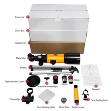Telmu F40070M Astronomical Telescope With Bag New In Box with Accessories