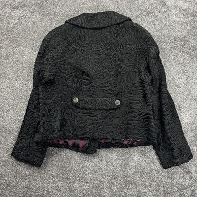 Vintage Genuine Black Karakul Sheep Fur RARE Vintage Women main image 4