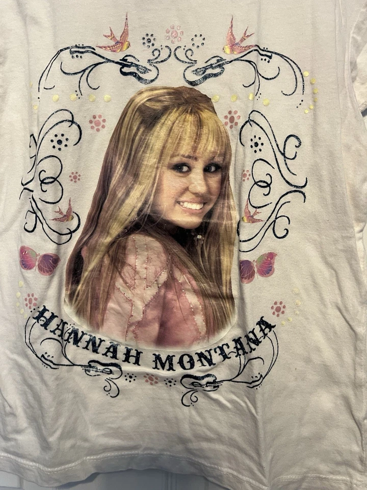 Camisa Blanca Vintage Hannah Montana Disney Talla XL 14/16 Foto 2 de 4