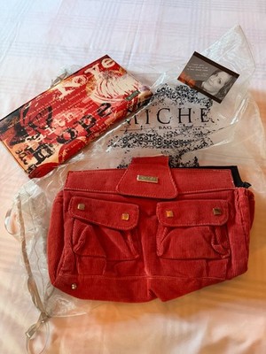 NWOT LYDIA Miche Classic Shell Corduroy With Silver Accents Burnt Sienna Coral