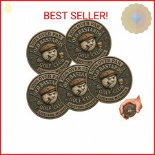 Over Par Old Bastards Golf Coin, Funny Golf Challenge Coin, Golf Club Lifetime M