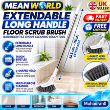 Extendable Crevice Cleaning Brush Long Handle Narrow Gap Tile Floor Cleaner