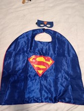 Superman Umhang + Maske Kinder Jungen Superheld Kostüm Cosplay Gr. 104-128