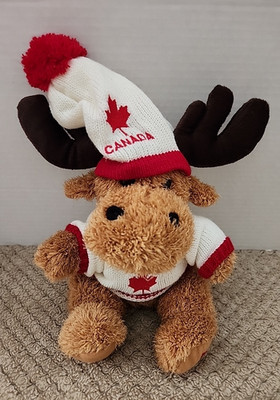 CREATURE COMFORTS Canada Brown Moose 10'' Souvenir Novelty Plush Stuffed Toy