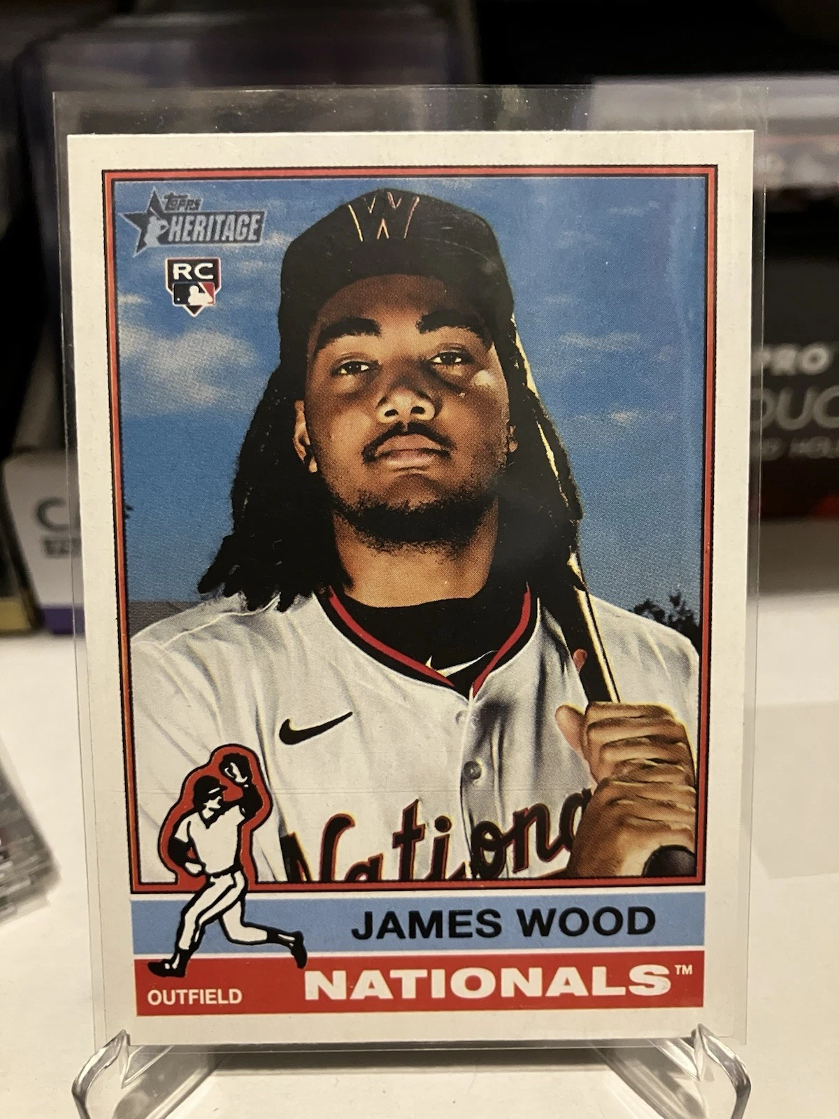 2025 Topps Heritage Baseball JAMES WOOD RC #231 Washington Nationals 🔥