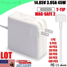 LOT 45W T-Tip AC Adapter Charger for MacBook Air 11''13" A1436 A1465 A1435 A1466