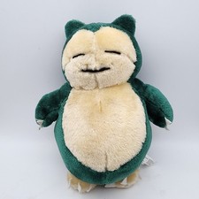 Pokemon Snorlax Plush Stuffed Animal Toy 12" Felt Nails Green Nintendo Vtg 1995