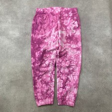 Champion Joggers Womens Large Reverse Weave Tie Dye C Logo Sweatpants, Pink