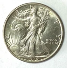 1936 50c Walking Liberty Silver Half Dollar Fifty Cents AU