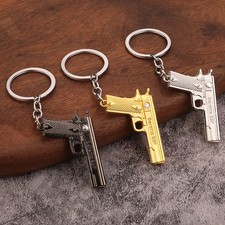 Mini Metal Gun Keychain Realistic PUBG Model Car Charm - PRE