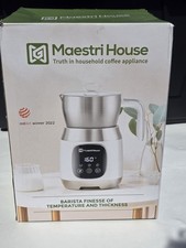 Maestri House Milk Frother 20 Oz Variable Temp and Froth Thickness Milk Frother
