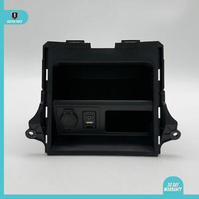 2014-2019 TOYOTA 4RUNNER DASH LOWER STORAGE BOX TRAY POCKET & POWER OUTLET OEM