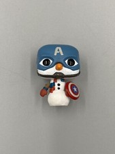 Funko POCKET POP - Marvel: Snowman Captain America Glitter 2022 Holiday Advent
