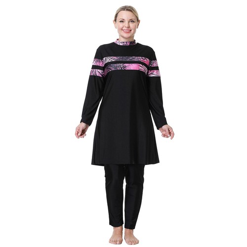 Traje de baño burkini de cubierta completa modesto talla grande para mujer ropa de playa islámica - Imagen 10 de 42