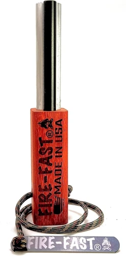 Fire-Fast Trekker. Best Emergency Waterproof Survival Fire Starter. Magnesium an