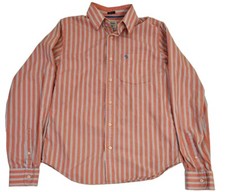 Abercrombie Fitch Button Down Shirt Men's LARGE Long Sleeve Striped