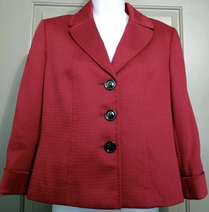 tahari red coat