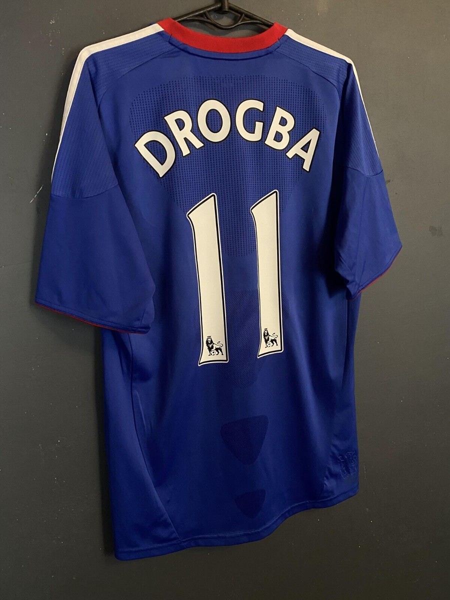 MEN'S FC CHELSEA 2010/2011 DIDIER DROGBA #11 FOOTBALL SOCCER SHIRT