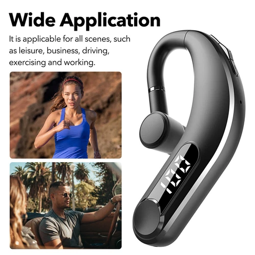 Bluetooth-Sport-Kopfhörer Drahtlose Ohrhörer Ohrbügel Ohrstöpsel Hands - Bild 8 von 12