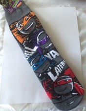 Boys Teenage Mutant Ninja Turtles Slipper Socks Size S/M Sock Size 7-9 Gripper