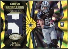 2021 Panini Certified Simi Fehoko FOTL Mirror Gold New Generation Jersey 09/10